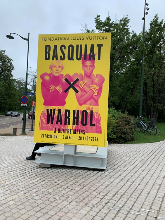 Warhol and Basquiat exhibition at the Fondation Louis Vuitton