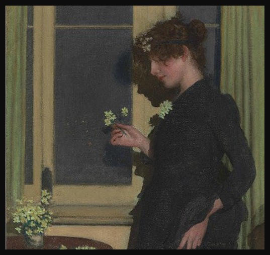 Philip Wilson Steer, Jonquil, British Impressionist interior with flowers